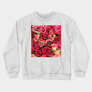 Red roses abloom Crewneck Sweatshirt